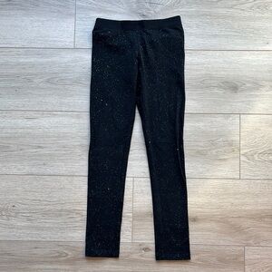 Girls 7/8 Cat & Jack Black Sparkly Leggings